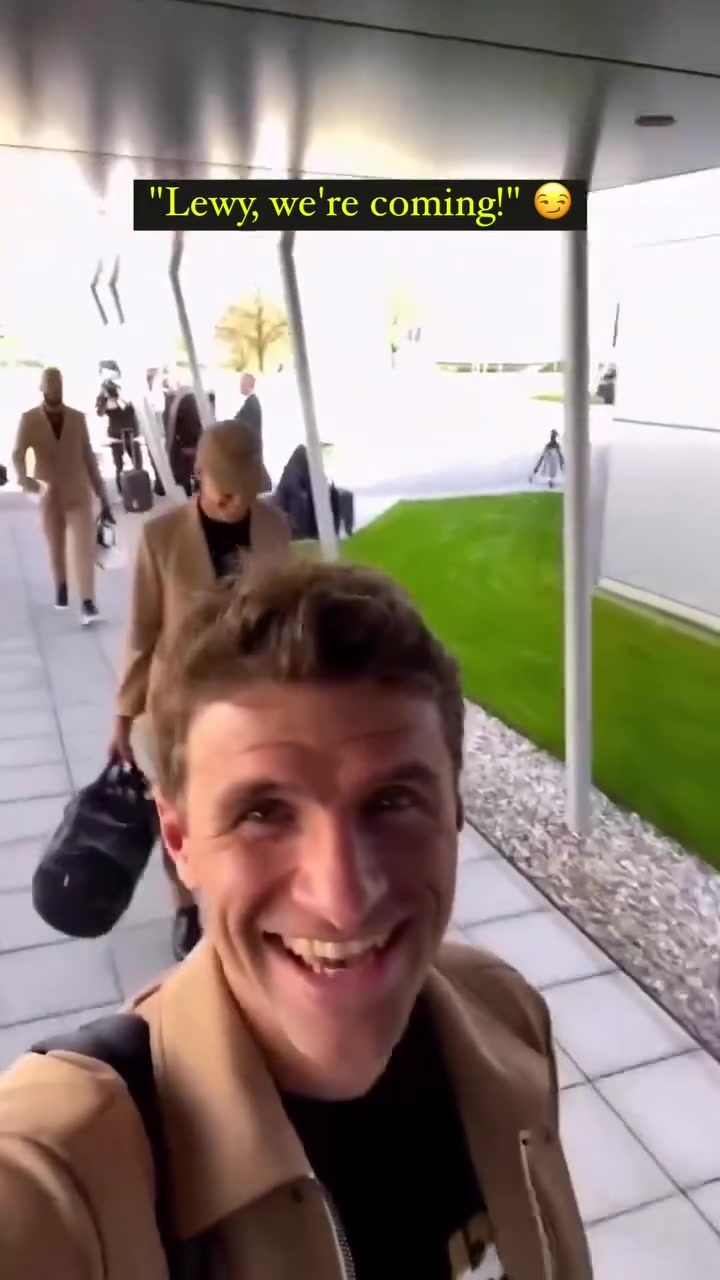 周中歐冠賽前的穆勒：萊萬，我們來找你了！