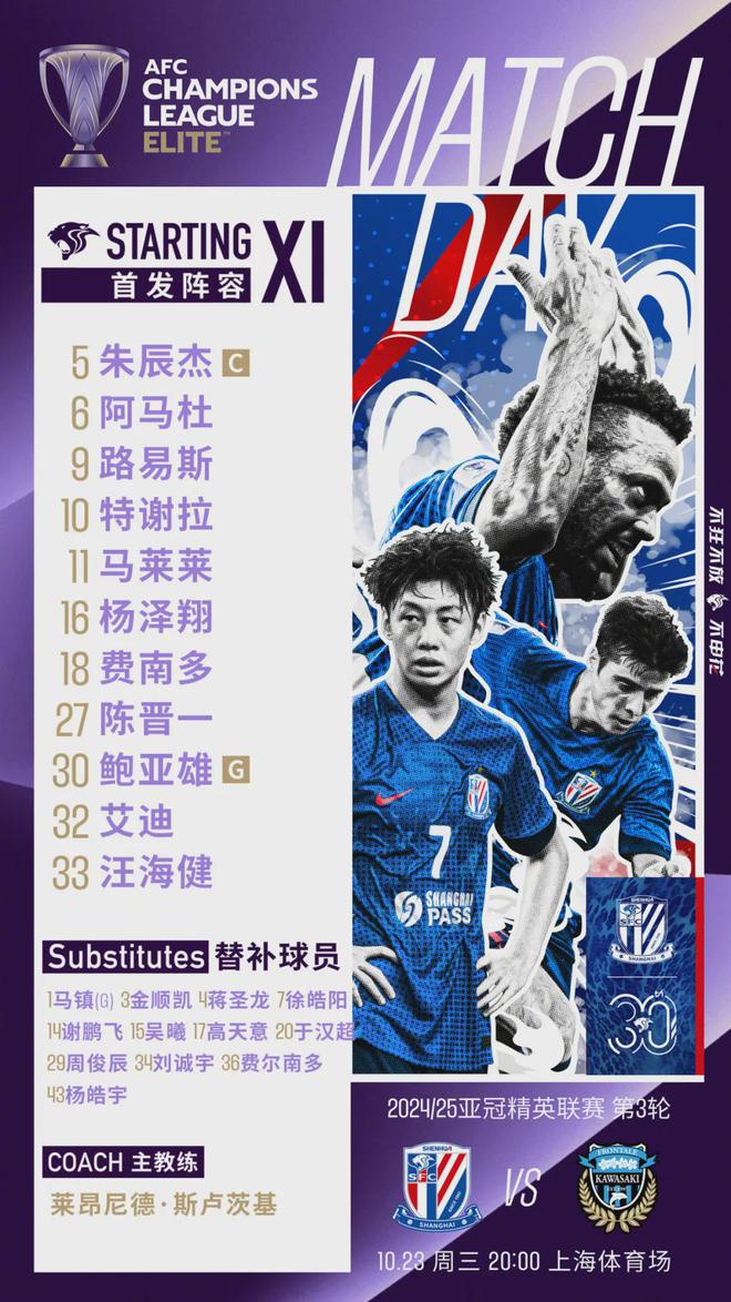  亞冠第三輪，上海申花勝川崎前鋒2:0
