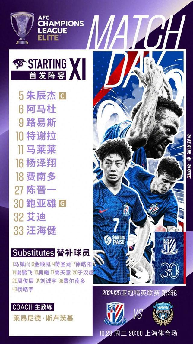  亞冠第三輪，上海申花勝川崎前鋒2:0