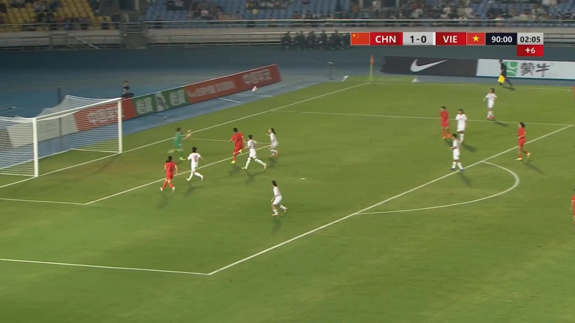  越南女足解圍不慎自擺烏龍，中國(guó)女足2-0越南女足