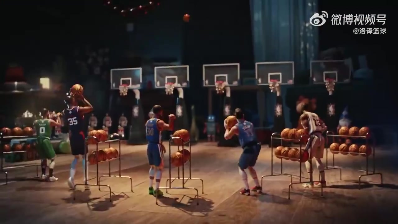  致敬經(jīng)典！NBA圣誕廣告復(fù)刻五人投籃名場面 卻遭文班華子攪局