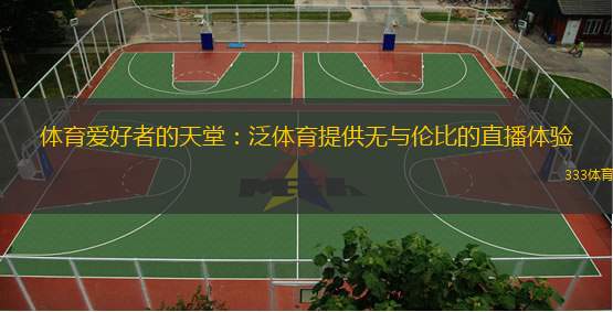  體育愛好者的天堂：泛體育提供無與倫比的直播體驗(yàn)