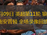  11月09日 英超第11輪 狼隊vs南安普頓 全場錄像回放